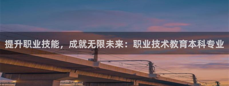 AG九游会j9官方网站|提升职业技能，成就无限未来：职业技术教育本科专业